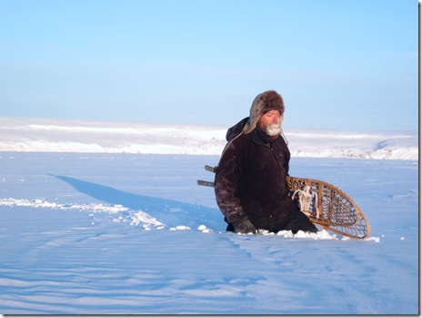 Joe in waist-deep snow 